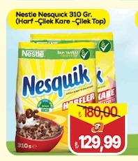 Nestle Nesquik 310 Gr. (Harf-Çilek Kare - Çilek Top)