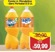 Fanta Lt. Mandalina Zero Portakal 2.5 Lt
