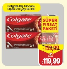 Colgate Diş Macunu Optik 2'Li Çay 50 Ml.