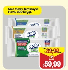 Solo Yüzey Temizleyici Havlu 100'Lü Çst.