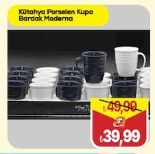 Kütahya Porselen Kupa Bardak Moderna