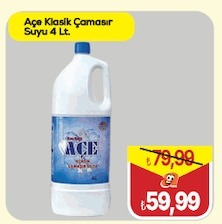 Ace Klasik Çamaşır Suyu 4 Lt.