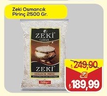 Zeki Osmancık Pirinç 2500 Gr.