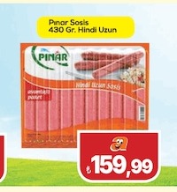 Pınar Sosis 430 Gr. Hindi Uzun