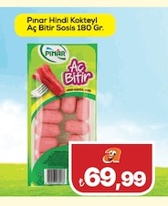 Pinar Hindi Kokteyl Aç Bitir Sosis 180 Gr.