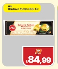 Asi Baklava Yufka 800 Gr.