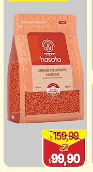 Hasata Kırmızı Mercimek Mardin 1 Kg