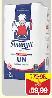 Sinangil Katkısız Un 2 Kg
