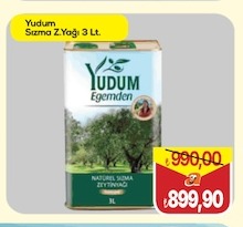 Yudum Sızma Zeytinyağı 3 Lt.