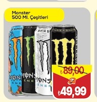 Monster 500 Ml. Cesitleri