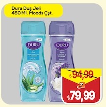 Duru Duş Jeli 450 Ml. Moods Çeşit