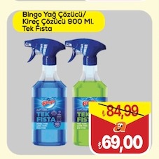 Bingo Yağ Çözücü / Kireç Çözücü 900 Ml. Tek Fısta