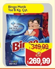 Bingo Matik Toz 6 Kg.