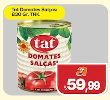 Tat Domates Salçası 830 Gr