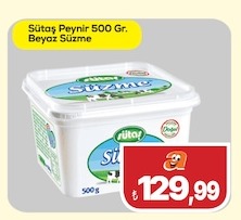 Sütaş Peynir 500 Gr.
Beyaz Süzme