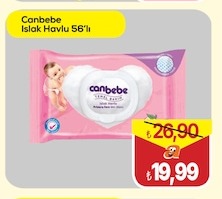 Canbebe Islak Havlu 56'Lı