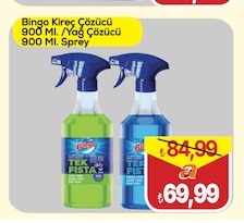 Bingo Kireç Çözücü Yağ Çözücü Sprey 900 Ml