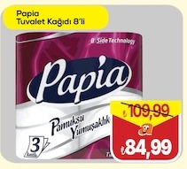 Papia Tuvalet Kağıdı 8'Li