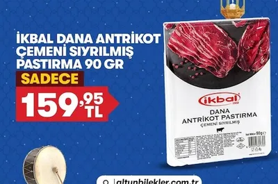 İkbal Dana Antrikot Çemeni Sıyırılmış Pastırma 90 Gr
