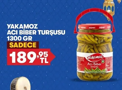 Yakamoz Aci Biber Tursusu 1300 Gr