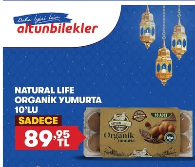 Natural Life Organik Yumurta 10'Lu