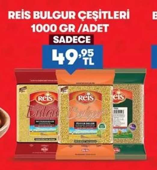 Reis Bulgur Çeşitleri 1000 Gr /Adet