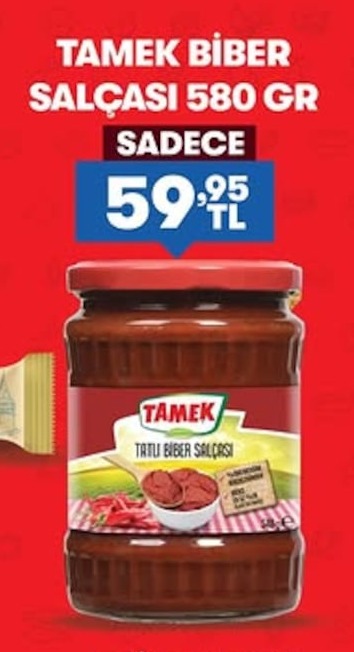 Tamek Biber Salçasi 580 Gr