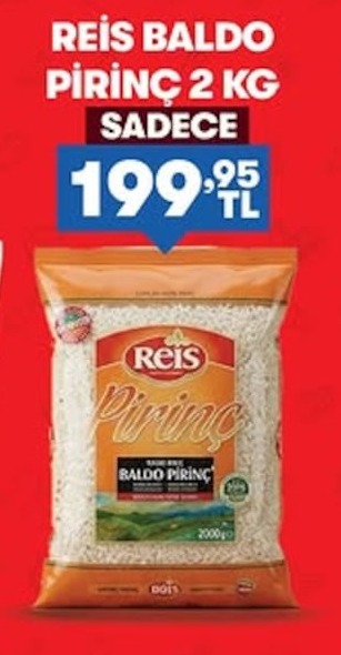 Reis Baldo Pirinç 2 Kg