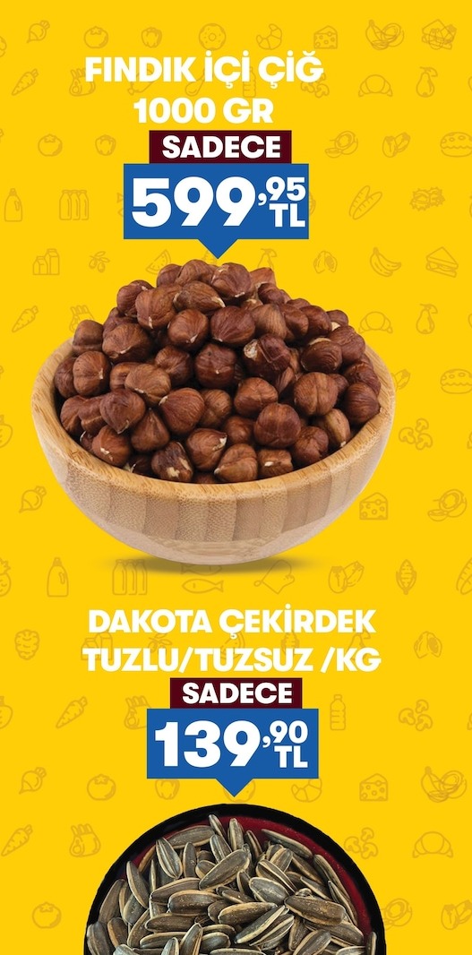 Findik Içi Çiğ 1000 Gr