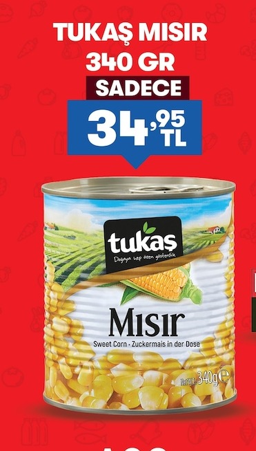 Tukas Misir 340 Gr