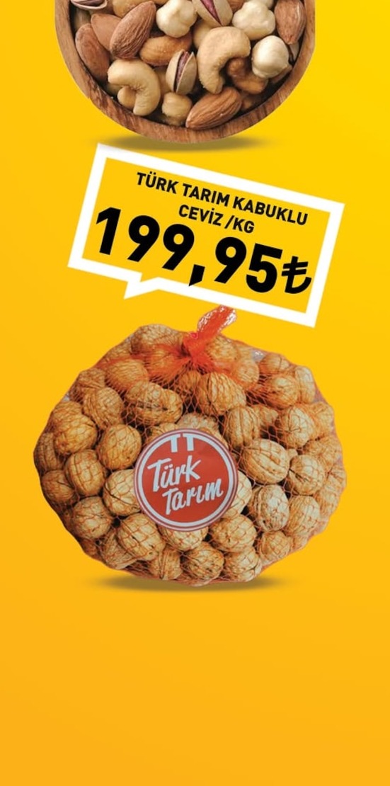 Türk Tarım Kabuklu Ceviz 1Kg