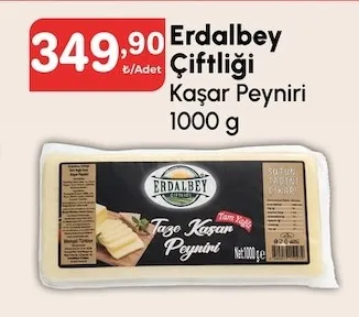 Erdalbey Çiftliği Kaşar Peyniri 1000 G