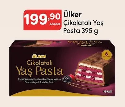 Ülker Çikolatalı Yaş Pasta 395 G