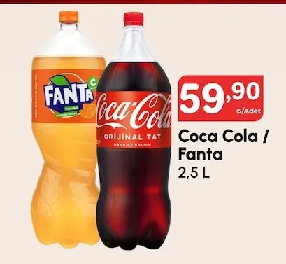 Coca Cola / Fanta 2,5 L