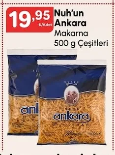 Nuh'Un Ankara Makarna 500 G Çeşitleri