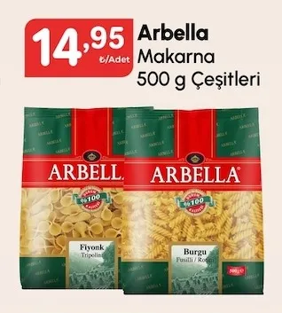 Arbella Makarna 500 G Çeşitleri
