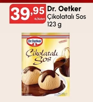 Dr. Oetker Çikolatalı Sos 123 G