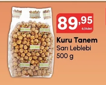 Kuru Tanem Sarı Leblebi 500 G
