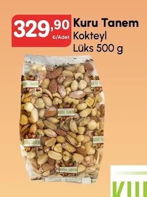 Kuru Tanem Kokteyl Lüks 500 G
