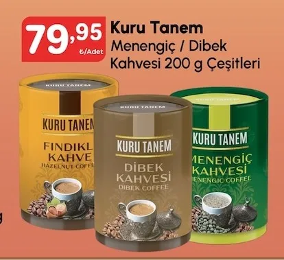 Kuru Tanem Menengiç / Dibek Kahvesi 200 G Çeşitleri