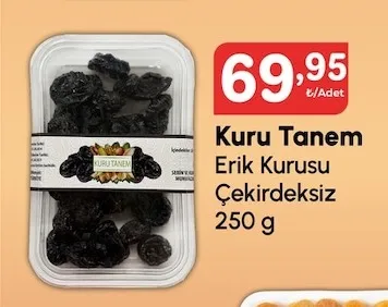 Kuru Tanem Erik Kurusu Çekirdeksiz 250 G
