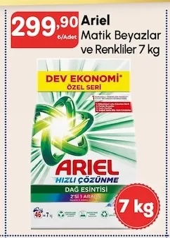 Ariel Matik Beyazlar Ve Renkliler 7 Kg