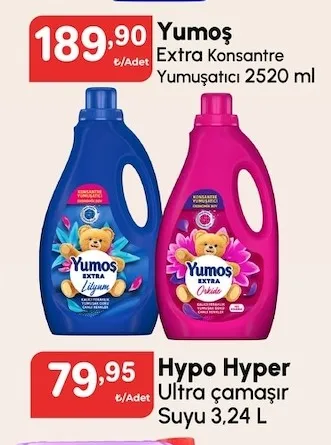 Yumoş Extra Konsantre Yumuşatıcı 2520 Ml