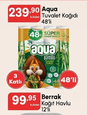 Aqua Tuvalet Kağıdı 48'Li