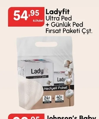 Ladyfit Ultra Ped + Günlük Ped Fırsat Paketi Çşt.