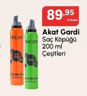 Akat Gardi Saç Köpüğü 200 Ml Çeşitleri