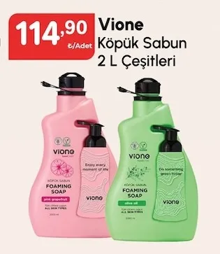 Vione Köpük Sabun 2 L Çeşitleri