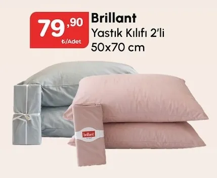 Brillant Yastık Kılıfı 2'Li 50X70 Cm