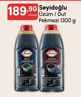 Seyidoğlu Üzüm / Dut Pekmezi 1300 G