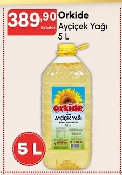 Orkide Ayçiçek Yağı 5 L